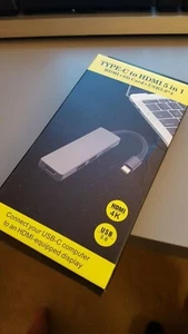 Type C USB 3.1 Adapter Converter to 2-port USB 3.0 HDMI SD/Micro SD reader - Picture 1 of 4