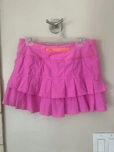 Ivivva Girls Skirt Size 12 Pink Set The Pace Pleated Tennis Skort Lululemon ๐ - Picture 1 of 5