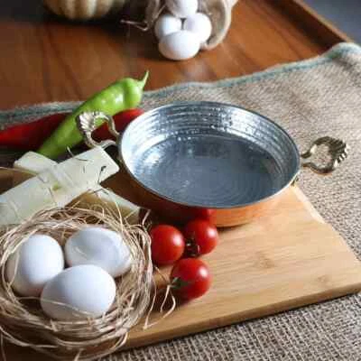 Frying Pan Fryer egg Copper Sauces Roasting Saute Frier Pan Traditional  18 cm - Image 1 of 4