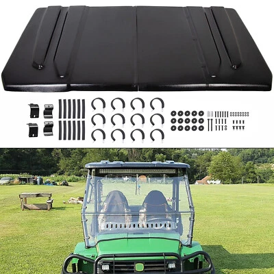 New Polyethylene Hard Top Roof For Yamaha Rhino 450 660 700 UTV Black - Image 1 of 4