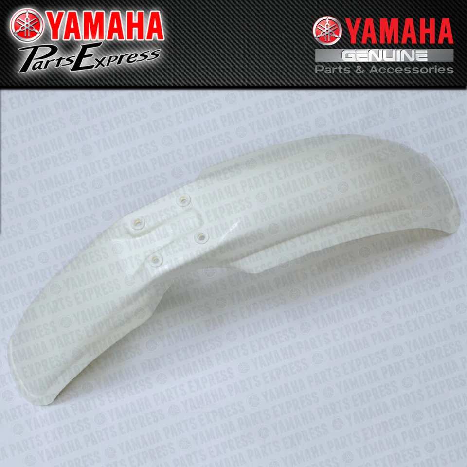 NEW YAMAHA IT YZ 125 175 250  425 465 490 OEM FRON FENDER WHITE 5X6-21511-11-00 - Image 1 of 1