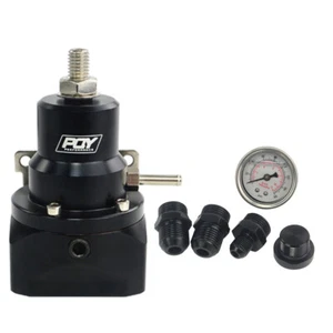 EFI Fuel Pressure Regulator -10AN 10/10/6 Inlet & Return Ports For BMW E30 M20 - Picture 1 of 12