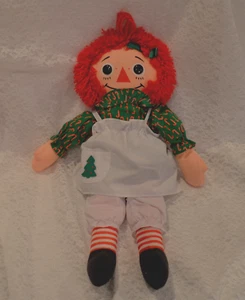 Vintage Playskol Raggedy Ann Puppe Weihnachtsedition 18 Zoll - Bild 1 von 3