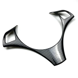 Carbon Look Steering Wheel Trim Cover For BMW E90 E91 3-Series Sedan Wagon 05-12 - Picture 1 of 6