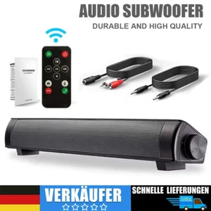 Bluetooth 5.0 Soundbar Tisch Soundbar Subwoofer TV Heimkino System Lautsprecher - Bild 1 von 12