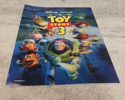 TOY STORY 3 Disney Movie Club Pixar 3D Lenticular Collector’s Card RARE  11X14  - Image 1 of 4