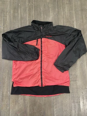 Marmot Womens Large DriClime Windbreaker Lightweight Jacket Red/Black Colorblock - Image 1 of 4