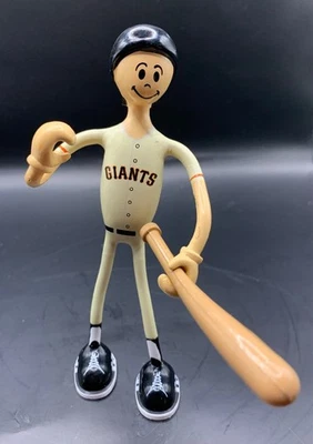 Estatuilla de jugador de béisbol plegable vintage Kid Galaxy 2002 MLB Giants 8" de alto Foto 1 de 4