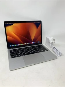 Apple MacBook Pro M1 A2338 2020 13.3" Silver 8 Core Touchbar 8GB RAM 256GB SSD - Picture 1 of 8