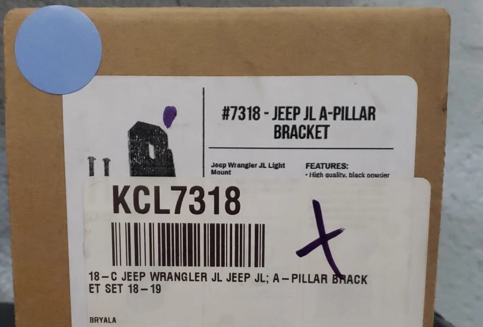 Juego de soportes de montaje de luz KC HiLiTES 18-19 Jeep Wrangl JL (par SIN HARDWARE) negro Foto 1 de 4