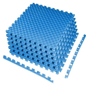 1 Inch Puzzle Exercise Mat EVA Foam for Home Gym 24 Sq Ft - 6 Tiles 3 Colors - Picture 1 of 24