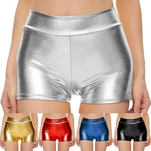 For Female High Waist Shorts Nightclub Performance Moderate Elasticity - Picture 1 of 21