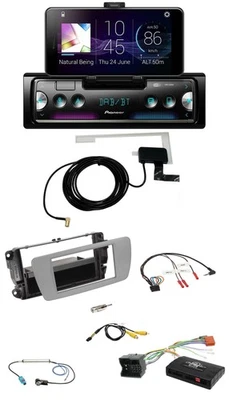 Pioneer DAB Bluetooth Lenkrad USB Autoradio für Seat Ibiza 2008-2015 dublingrau - Bild 1 von 4