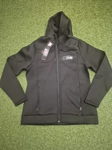 Antigua Women's Seattle Seahawks All Black Full-Zip Jacket Large NWT - Picture 1 of 7