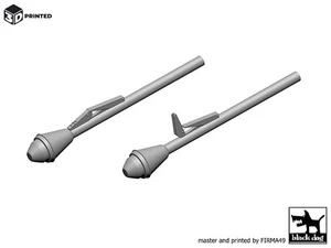 Arma antitanque alemana Black Dog 1/16 120 mm Panzerfaust 60 Segunda Guerra Mundial (2 piezas) 3D16013 - Imagen 1 de 1