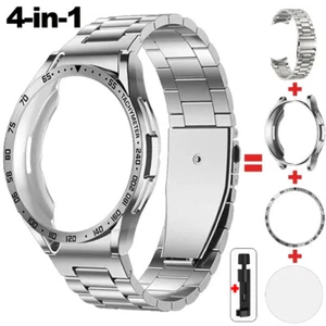 Pour Samsung Galaxy Watch6 Classic 43 47 mm bracelet en acier inoxydable + étui lunette film - Photo 1 sur 20