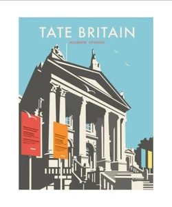 Cartel de arte emblemático británico de la galería de arte Tate Britain de Londres - impresión de 14 - Imagen 1 de 1