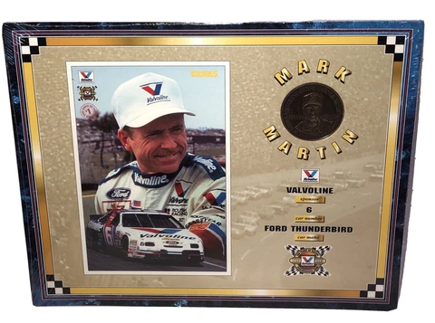 1994 Optimum Sports Mark Martin Plaque And Coin Valvoline Performance Team NEW Cover
