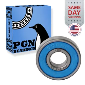 (8) 608-2RS Premium Rubber Seal Chrome Ball Bearing 8x22x7 Skateboard 608rs - Picture 1 of 11