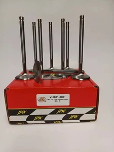 JPW Big Bock Chevy 1.880 Dia. Stainless Steel Valves 3/8 .100 Long V-1881-3UF - Picture 1 of 2