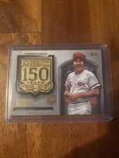 2019 Topps Update Johnny Bench 150th Comemorativa Medalhão Card 48/150