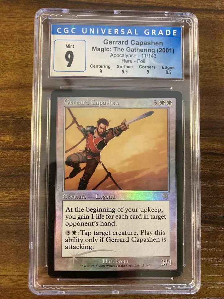 MTG✨GERRARD CAPASHEN FOIL✨Apocalypse CGC Quad 9’s++ MINT RARE Creature BROM Art - Image 1 of 4