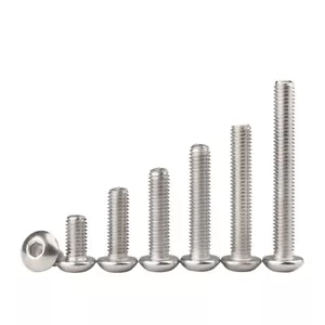 M3 X 4-35mm - 304 Stainless Steel Metric Button Head Socket Cap Screws ISO7380 - Picture 1 of 5