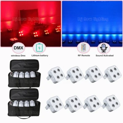 mini IR4 4*18w DJ Freedom Battery Wireless LED wedding Uplighting - Image 1 of 4