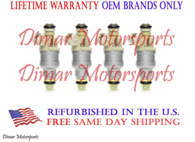 Flow Matched OEM Fuel Injector Set (4) FITS 1998-2001 MAZDA B2500 2.5L - Image 1 of 4