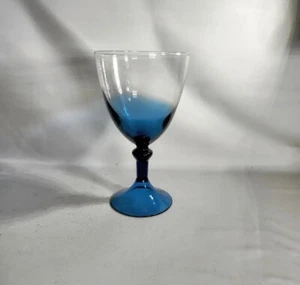 Clear to Fade Cobalt Blue Wine Goblet Replacement  - Picture 1 of 7