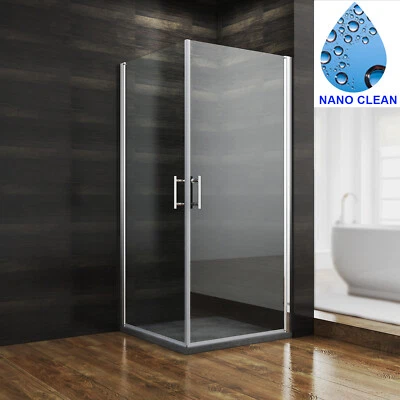 SONNI 85x85cm Duschkabine Eckeinstieg Pendeltür Schwenktür Duschabtrennung Duschwand