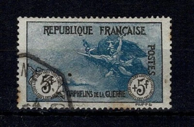 FRANCE STAMP YVERT 155 SCOTT B10 "WAR ORPHANS MARSEILLAISE 5F+5F" USED F-VF X522 - Image 1 of 2