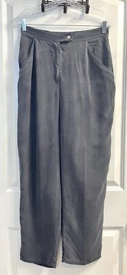 Calça Pintuck Russ Berens 8 Cinza Preppy Business Casual Trabalho Macia - Imagem 1 de 4