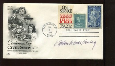 Kathleen Wilmes of Herring MDB Communications Stamp Designer Signed FDC LV8882 - Image 1 of 2
