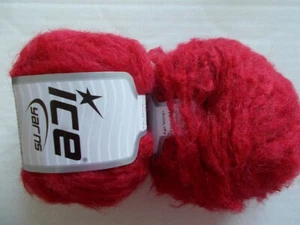 Ice Yarns Kan Mohair brushed yarn, red, lot of 2 (110 yds ea) - Picture 1 of 2