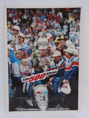 Al Unser Jr. 1992 Indianapolis 500 Victory Circle IMS Postcard Galles Racing - Image 1 of 4