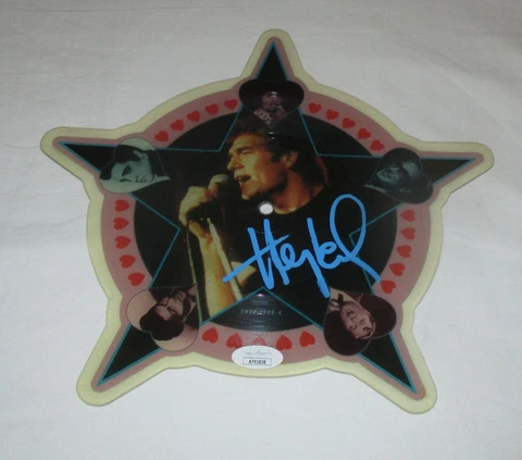 HUEY LEWIS SIGNED THE HEART OF ROCK & ROLL 10" VINYL RECORD JSA Cover