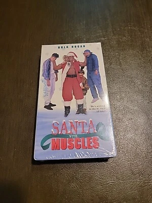 SANTA WITH MUSCLES (1996 VHS) Hulk Hogan Christmas Holiday Ed Begley WWF WWE - Image 1 of 4