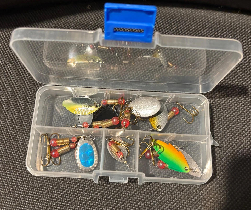 Angelset 1 Box mit 10 Blinkern Drillinge Größe 2 - Bild 1 von 1