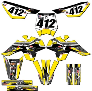 SR 125 SEMI PODIUM Yellow Senge Graphics Kit Compatible with SSR - Picture 1 of 10