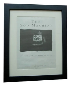 GOD MACHINE+One Last Laugh+POSTER+AD+RARE+ORIGINAL 1994+FRAMED+FAST GLOBAL SHIP - Imagen 1 de 2