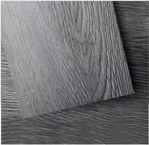 Peel and Stick Pavimento Piastrelle Vinile Legno Plancia Fai da Te Confezione 36 54 Sq.Ft, Grigio Profondo - Foto 1 di 5