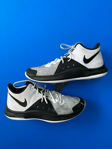 VTG Nike Air Zoom Flight 96 Jason Kidd 317980-101 White Black Grey OG Size 13 - Picture 1 of 6