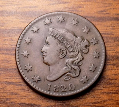 LARGE CENT CLASSIC HEAD 1820/19 HIGH GRADE WOW COIN RAZOR SHARP DDO - Image 1 of 4