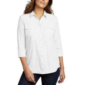 Eddie Bauer Women's Departure Top, Red - Picture 1 of 5