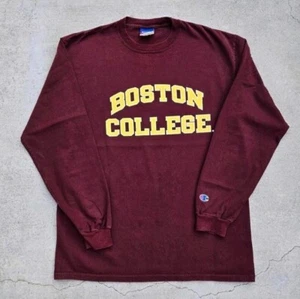 Boston college Mens Size L Champion Graphic Print Longsleeve t-shirt shirt - Picture 1 of 2