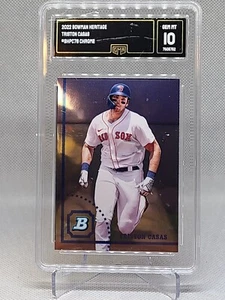 TRISTON CASAS 2022 Bowman Heritage Prospect #BHPC-78 CHROME REFRACTOR GMA 10 - Picture 1 of 2