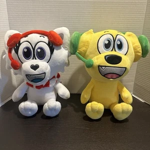 Warren James White Fox & Yellow Dog Roblox YouTube Tyler And Snowi Plushes - Bild 1 von 11