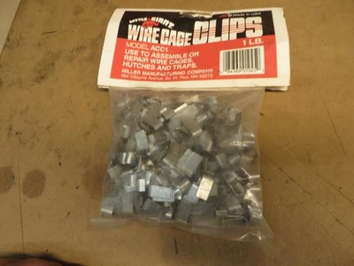 Clipes de gaiola de arame de metal PEQUENO GIGANTE para montagem e reparo # ACC1 - 1 LIBRA - Imagem 1 de 4