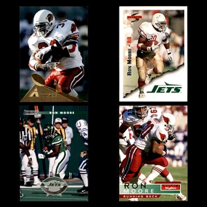 Ronald Moore Lot 4 Different Football Cards 1994-1996 Arizona Cardinals/NY Jets - Picture 1 of 6